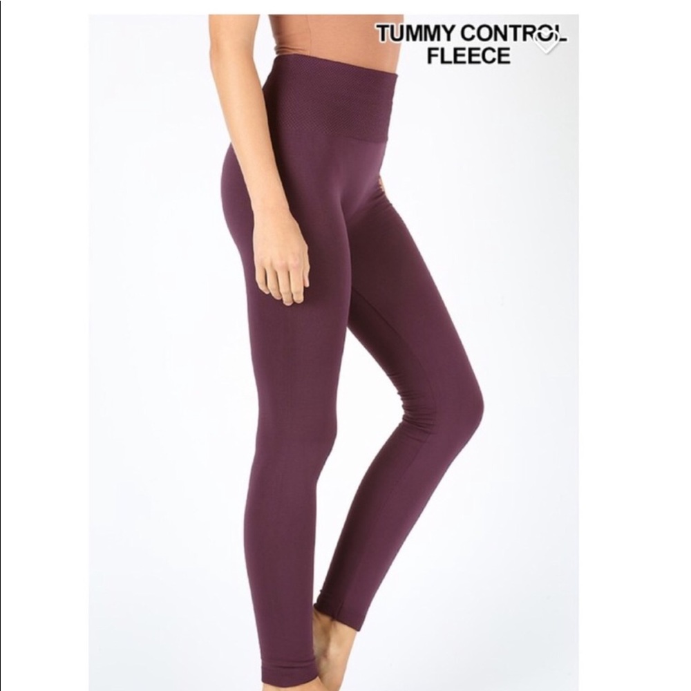 Zenana Outfitters fleece high waist leggin…